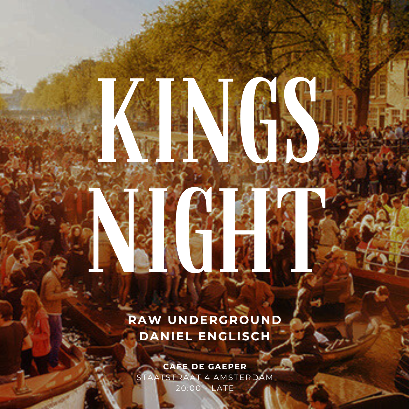 Raw Underground presents Kingsnight - フライヤー表
