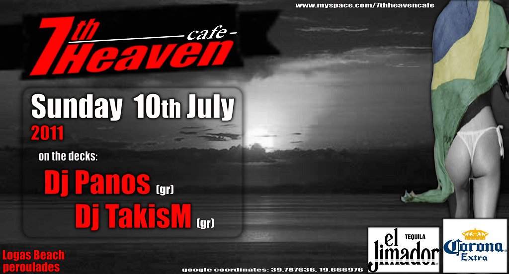 7th Heaven Cafe presents: Dj Panos & Dj Takism - Página frontal