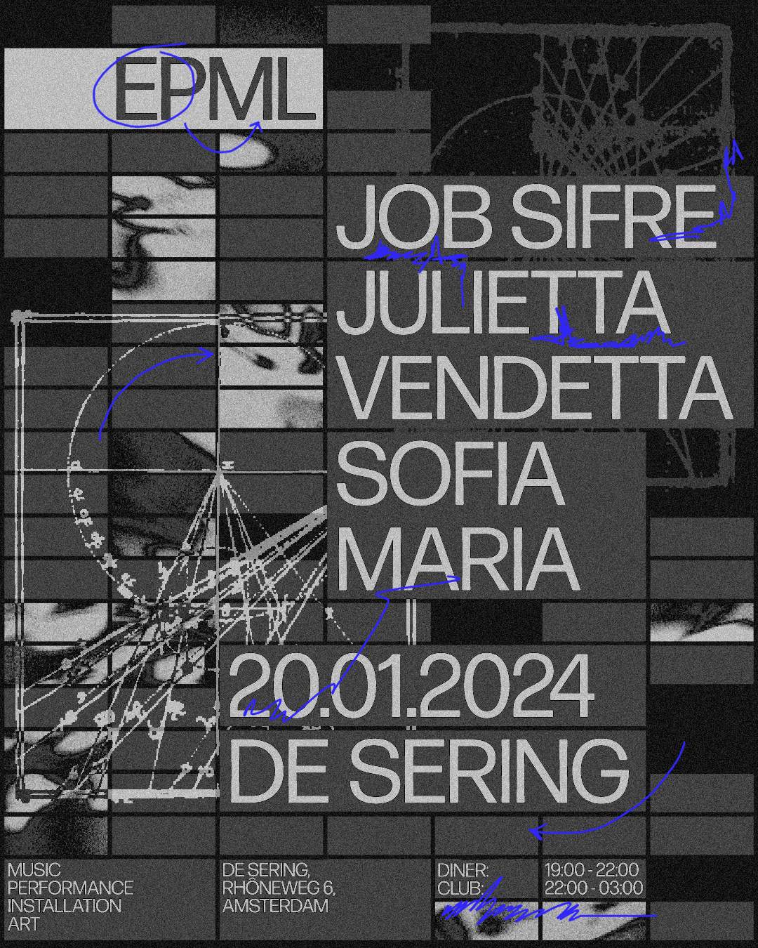 EPML_01 w/ Job Sifre / Julietta Vendetta / Sofia Maria - フライヤー表