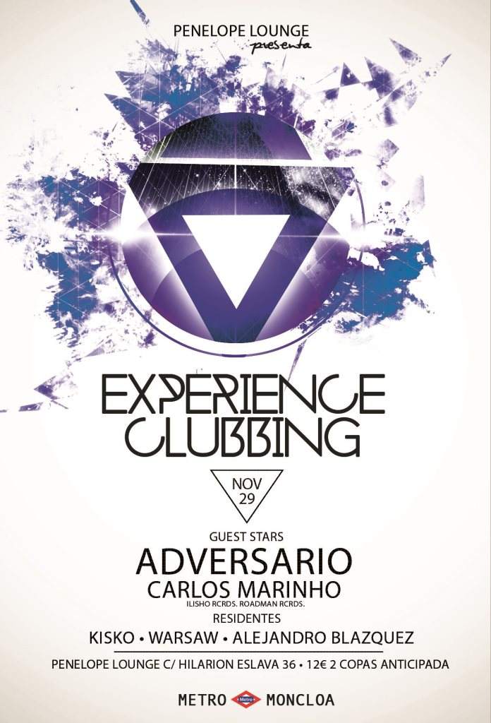 Experience Clubbing - フライヤー表