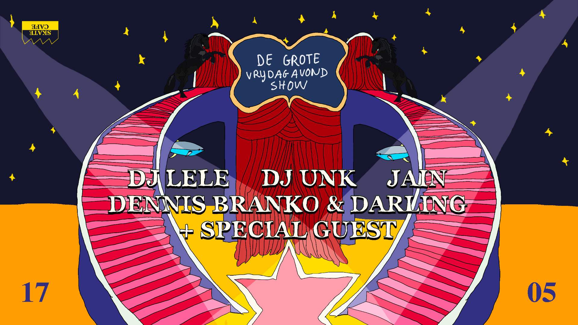DE GROTE VRIJDAGAVONDSHOW: DJ LELE, DJ UNK, DARLING10, DENNIS BRANKO, MEGAN JANE & BJOLEY - Página frontal