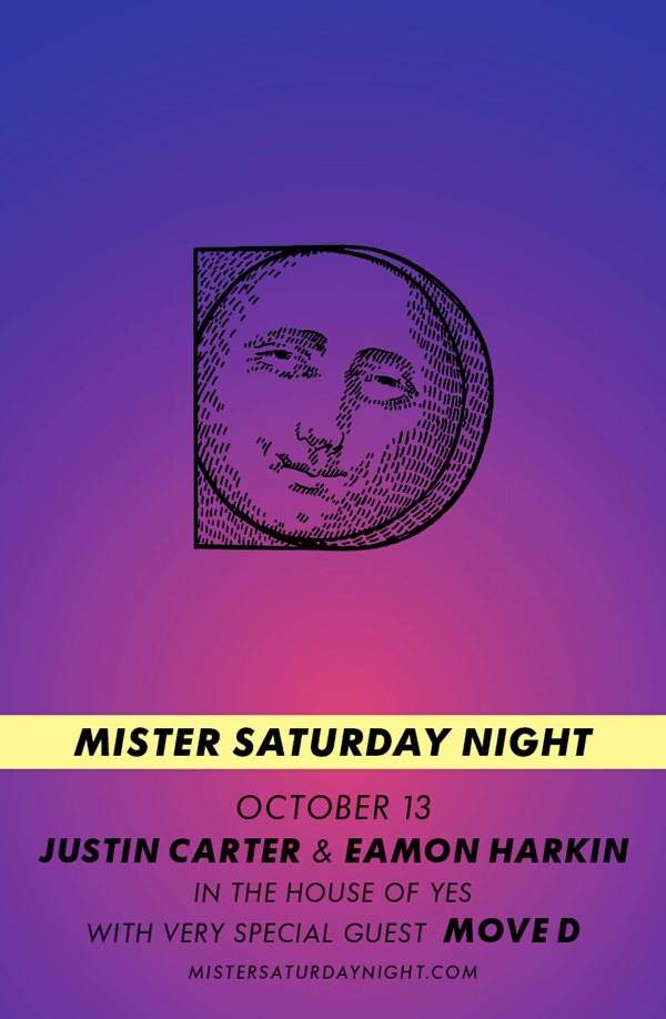 Mister Saturday Night with Justin Carter, Eamon Harkin & Move D - Página trasera