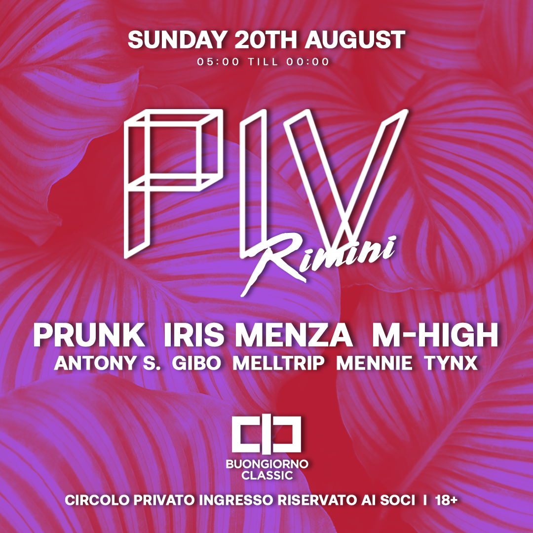 PIV Rimini w Prunk - Iris Menza - M-High - Página frontal