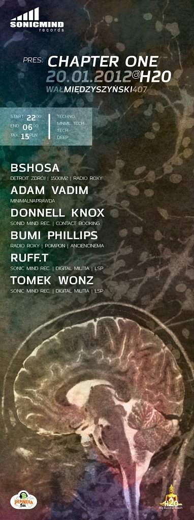 Sonic Mind Pres: Chapter One - 20.01.2012 At H2o - Página frontal