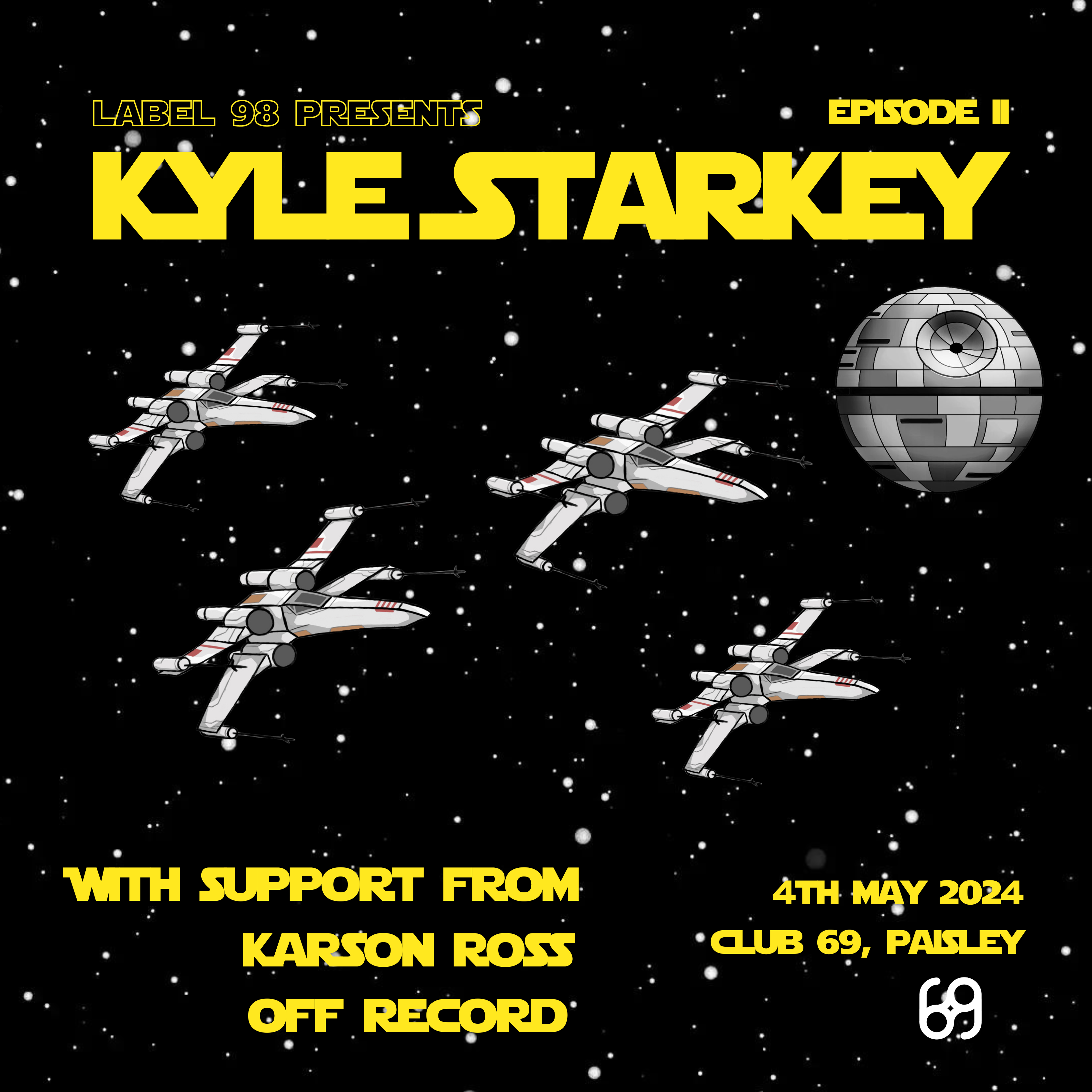 Label 98 presents: Kyle Starkey - フライヤー表