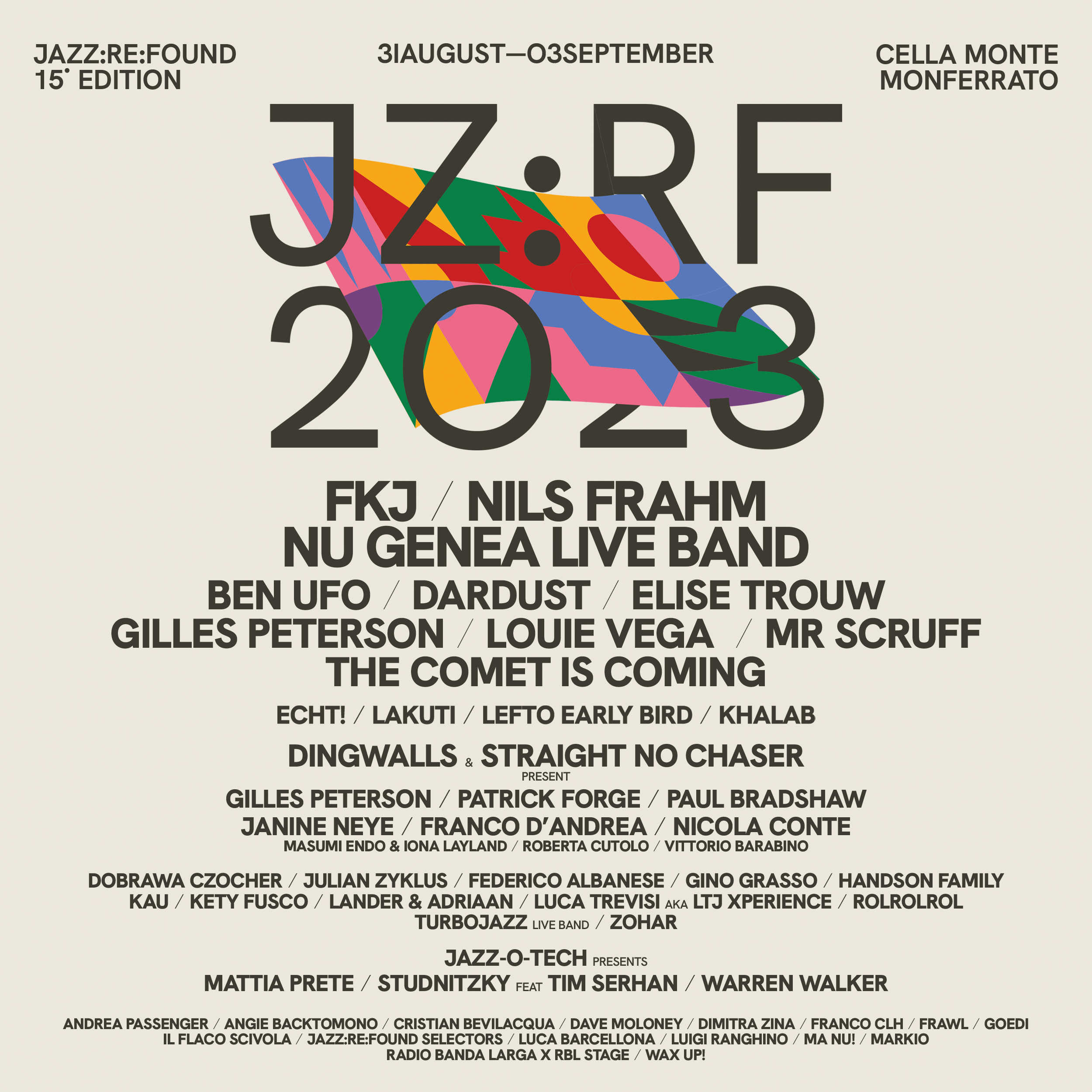 Jazz:Re:Found Festival 2023 - フライヤー表
