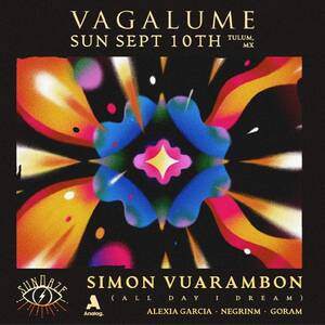 Simon Vuarambon - Vagalume beach club - フライヤー表
