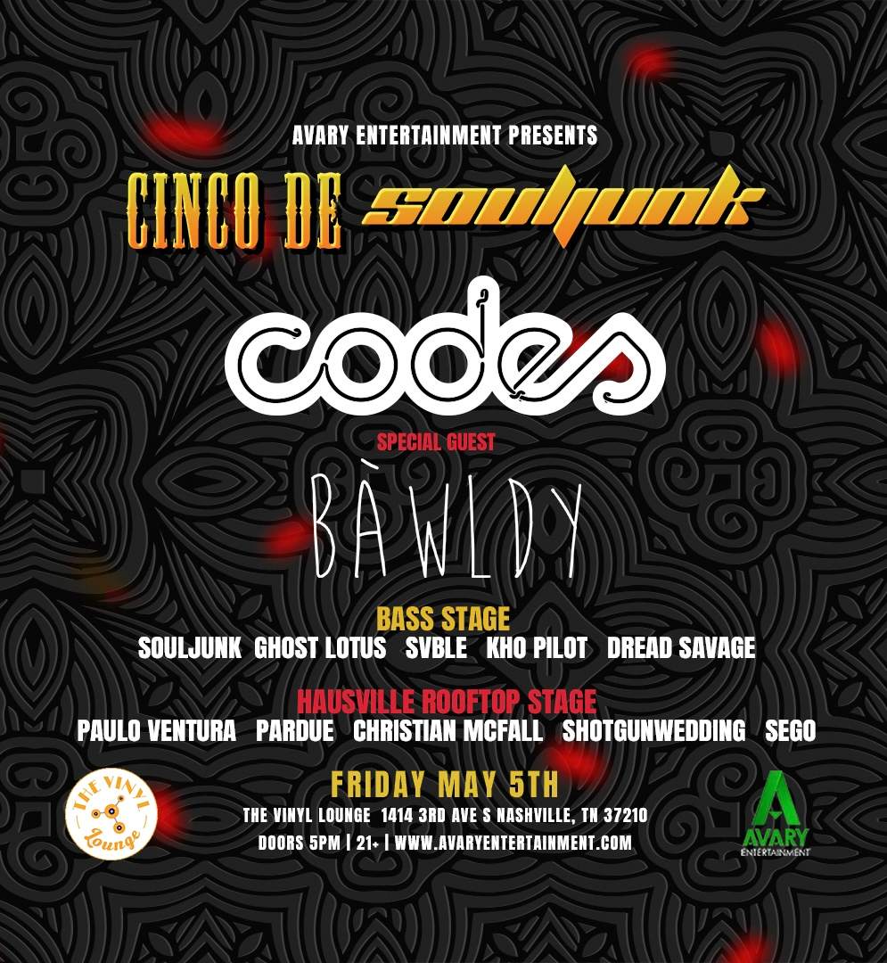 Cinco De Souljunk: Codes with Bawldy - Página frontal