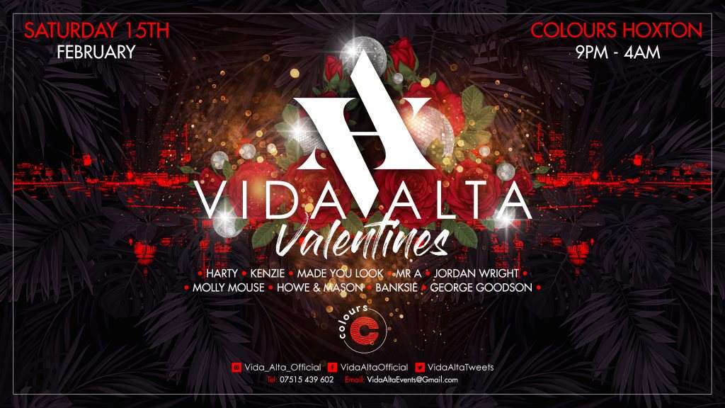 Vida Alta Valentines Special - フライヤー表