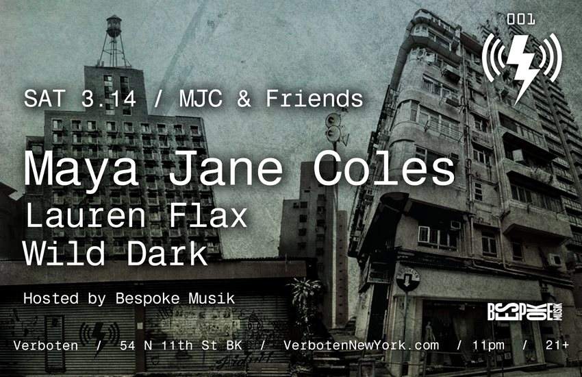 Verboten 001 / MJC & Friends: Maya Jane Coles / Lauren Flax / Wild Dark - Página frontal