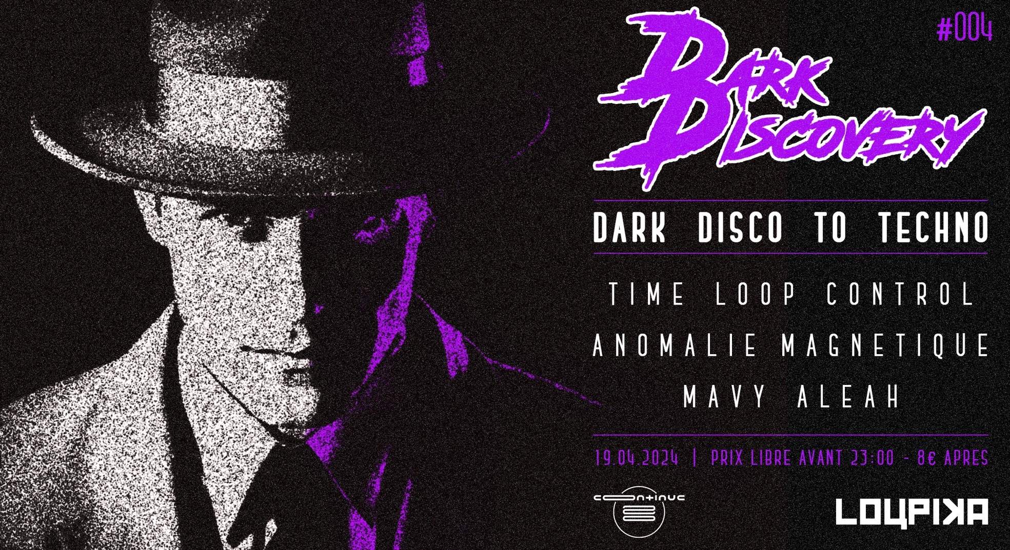 DARK DISCOVERY #4 Dark Disco to Techno I Continue ? Records - Página frontal