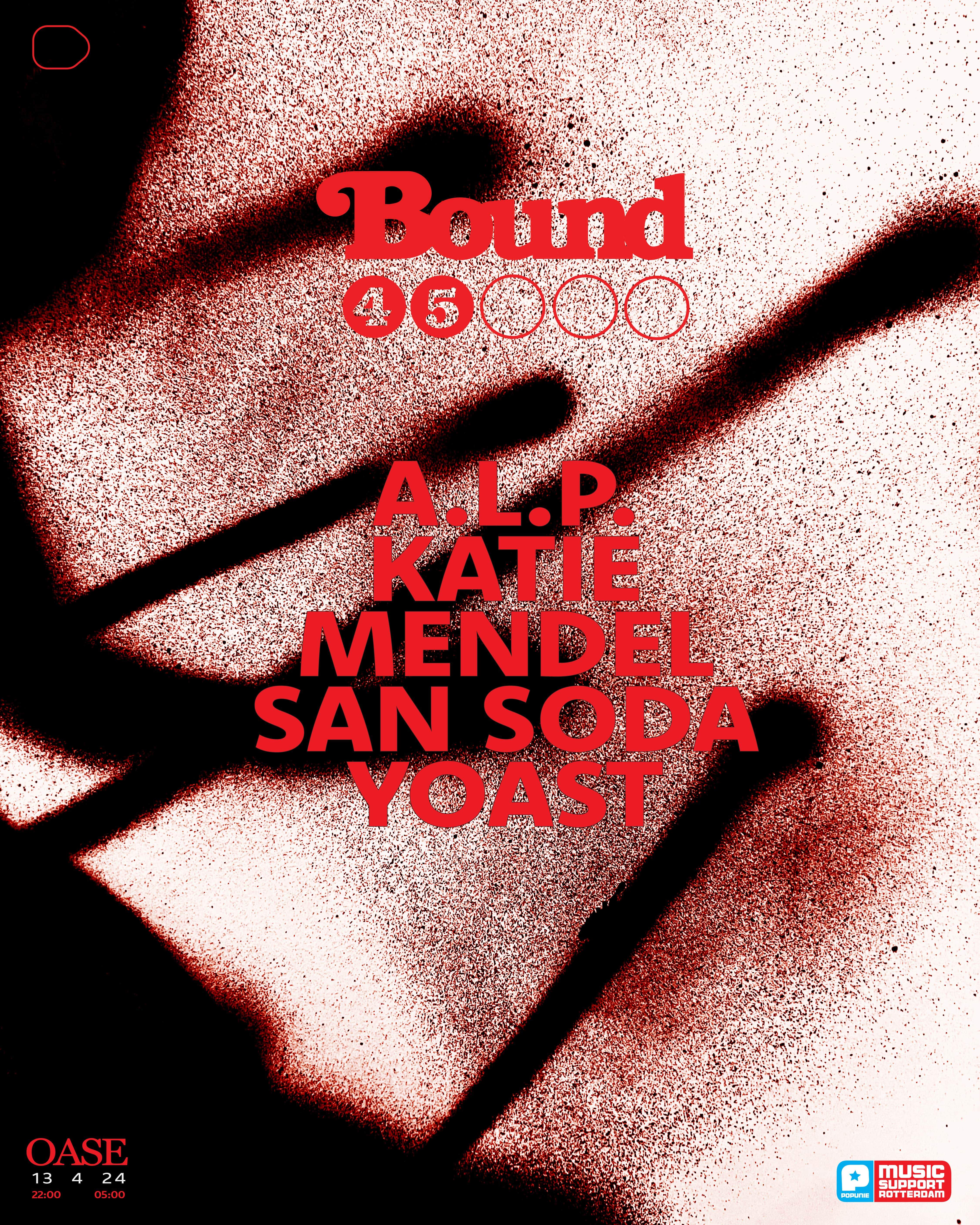 Bound45 with San Soda & Mendel - フライヤー表