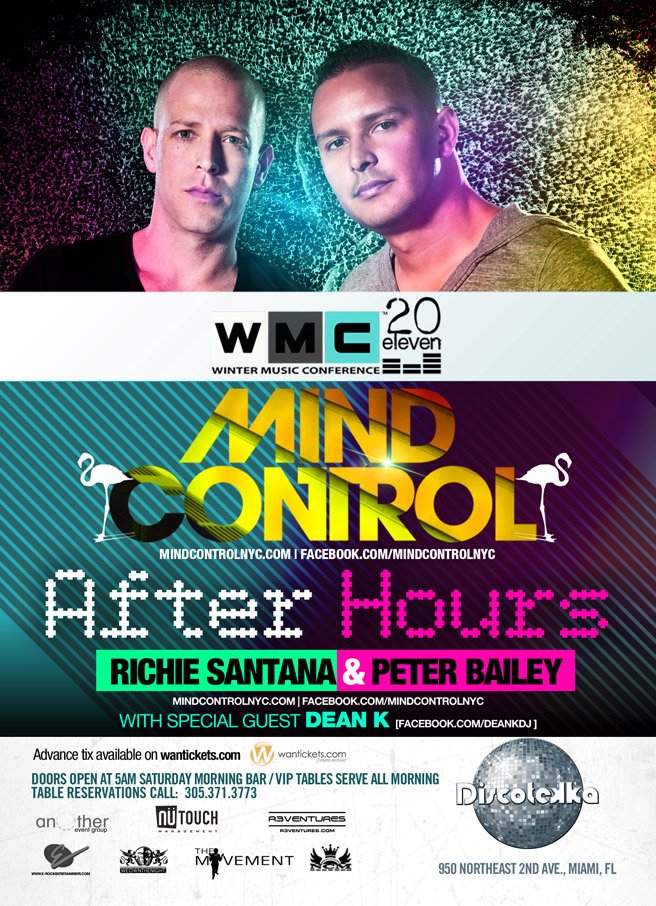 Wmc 2011: Mindcontrol Afterhours - フライヤー裏