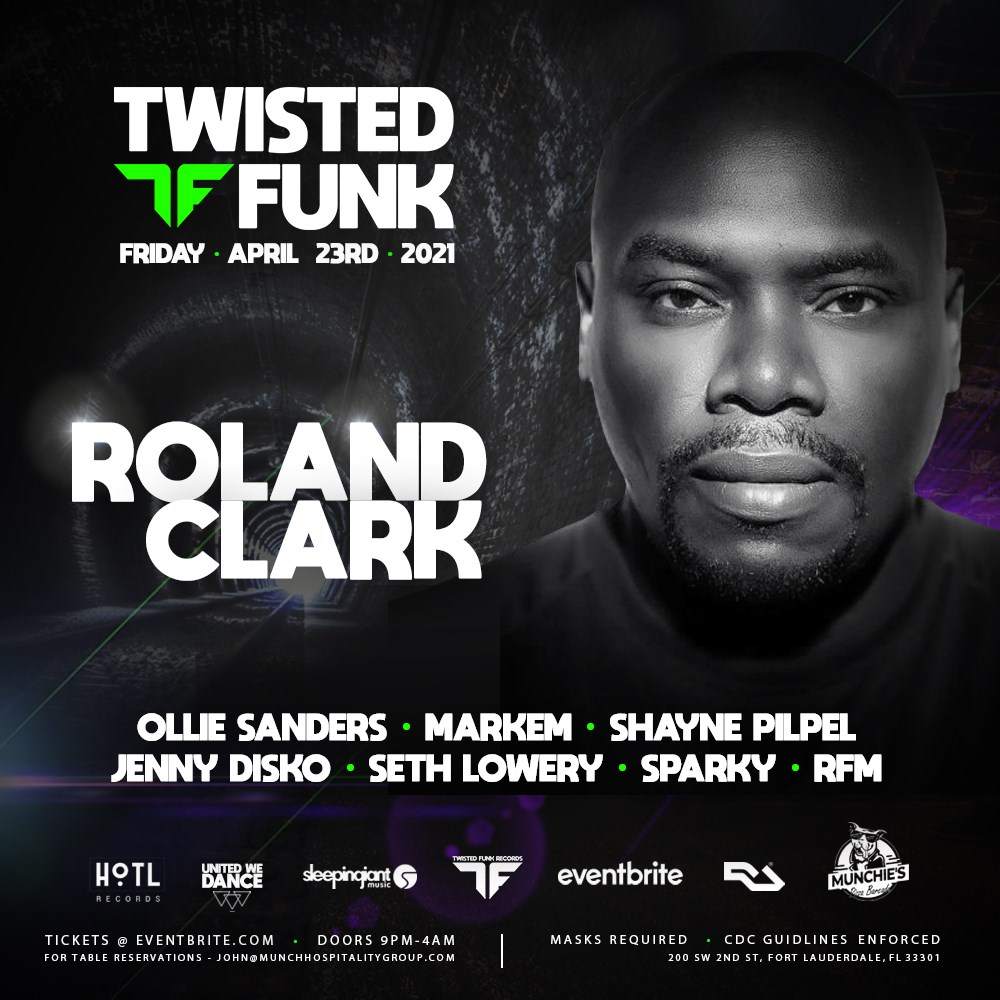 Twisted Funk Records with Roland Clark - フライヤー表