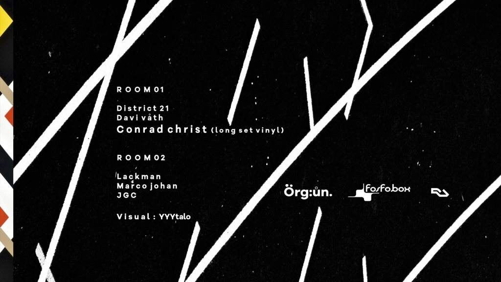 Org:ůn. Vinyl Long set by Conrad Christ - フライヤー表
