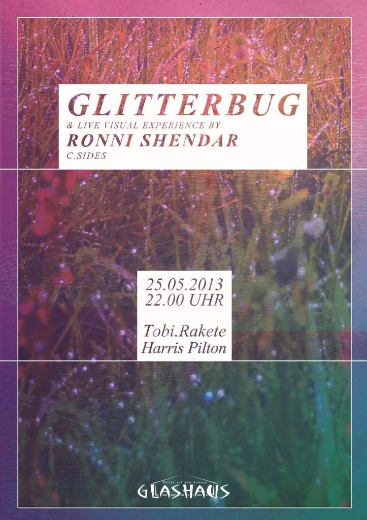 Glitterbug Live & Ronnie Shendar - フライヤー表