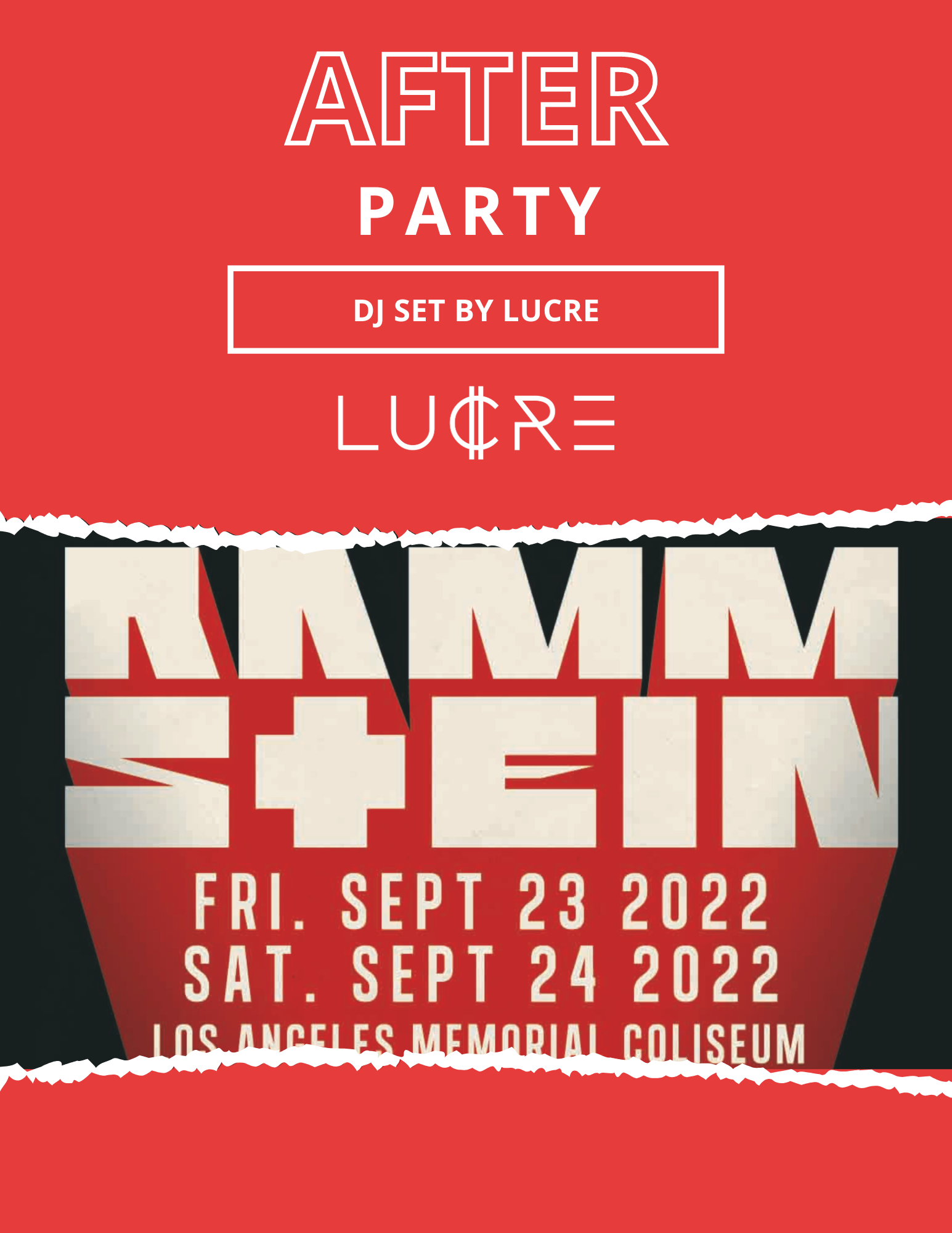 Rammstein After Party at Los Angeles Memorial Coliseum, Los Angeles