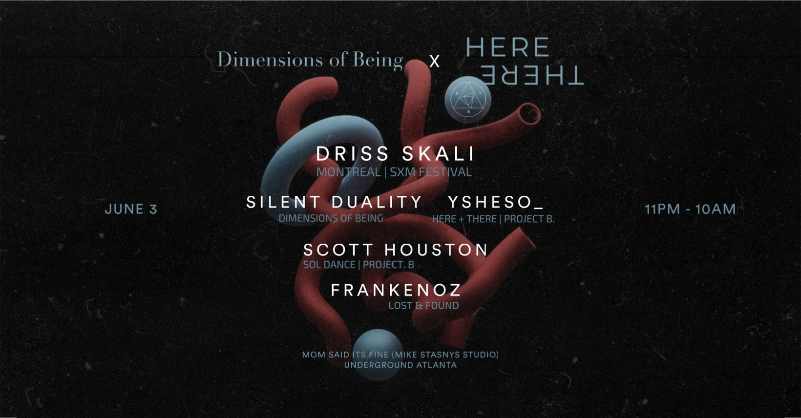 Dimensions of Being X Here+There present Driss Skali - Página frontal