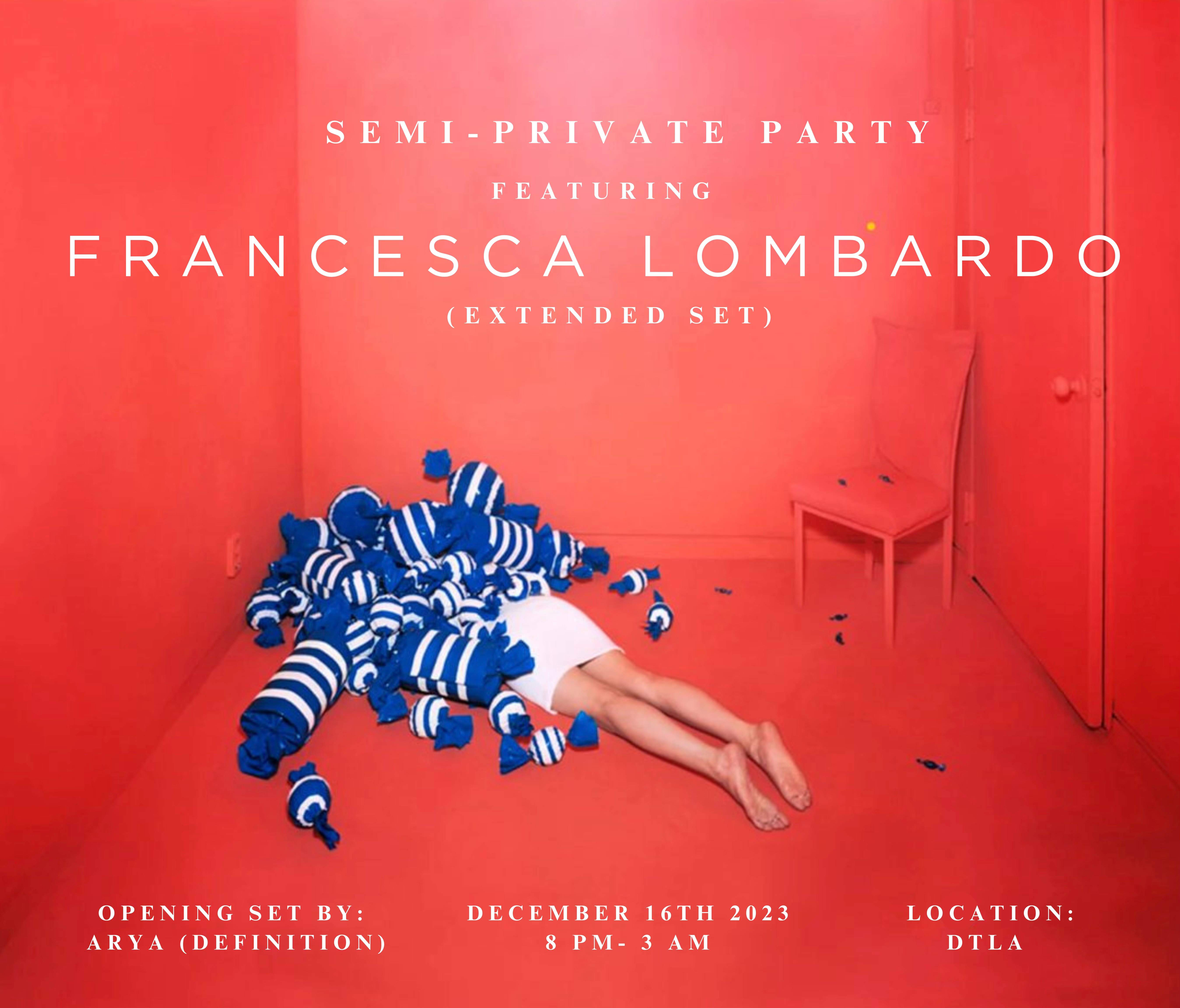 Francesca Lombardo & Friends - フライヤー表
