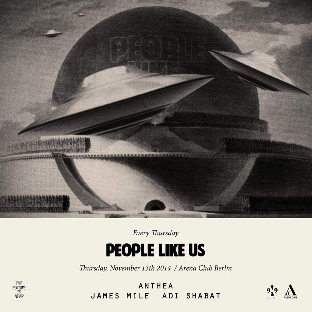 People Like Us Pres. Anthea // James Mile // Adi Shabat - フライヤー表