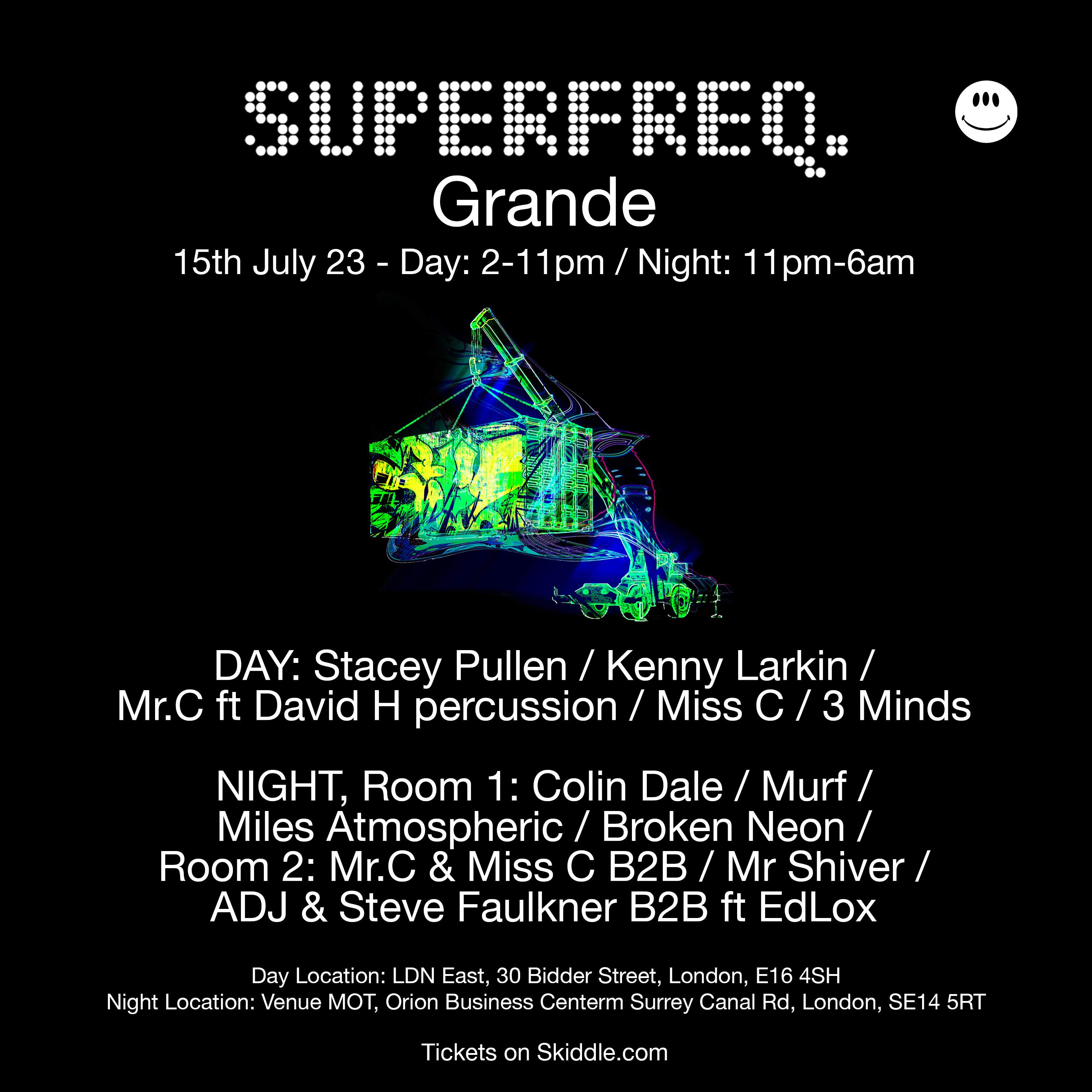 Superfreq Grande ft Stacey Pullen, Kenny Larkin, Mr.C  - Página frontal