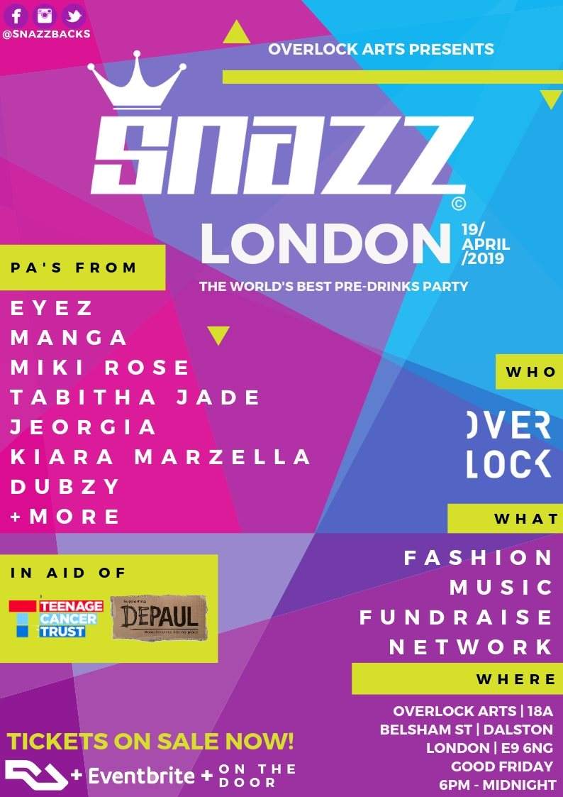 Snazz London at Overlock, London Snazz London at Overlock, London (2019) ⟋ RA
