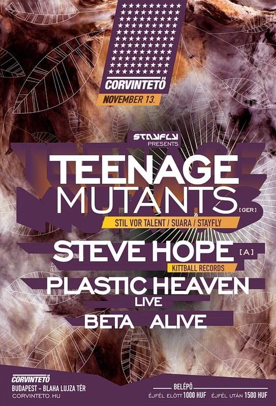 Teenage Mutants, Steve Hope - フライヤー表