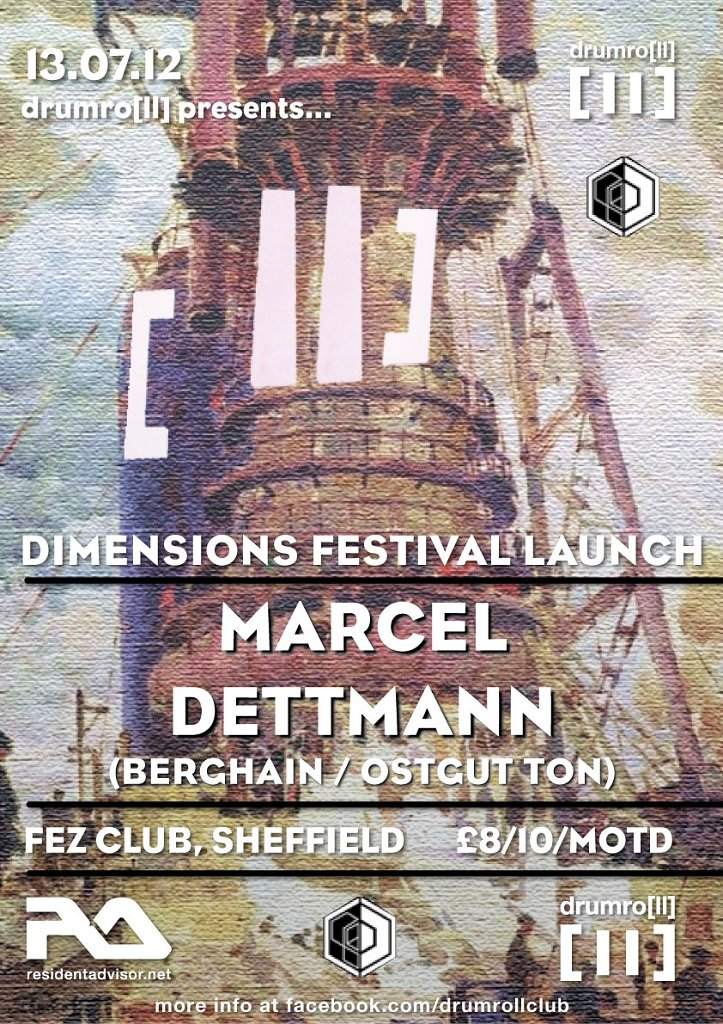 drumro[ll] presents...Dimensions Launch Party w. Marcel Dettmann - Página frontal