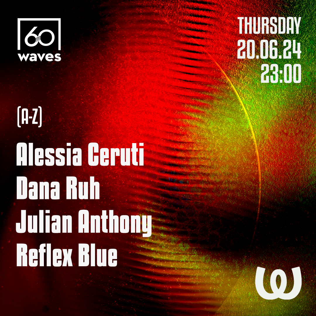 60 Waves: Alessia Ceruti, Dana Ruh, Julian Anthony, Reflex Blue - フライヤー表