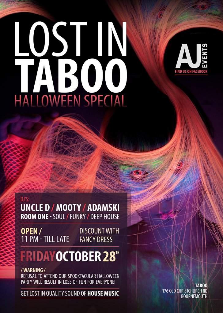 Lost In Taboo Halloween Special Fancy Dress Party - Página frontal