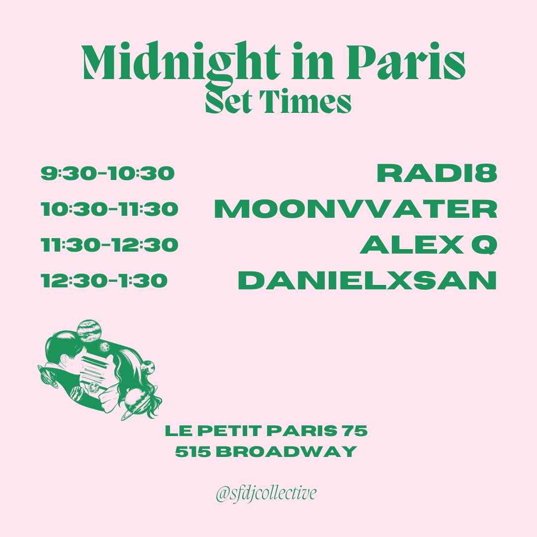 Midnight in Paris: SF DJ Collective Dance Party - Página trasera