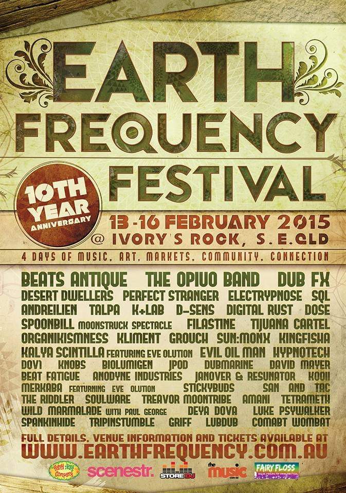 Earth Frequency 2015 - フライヤー表