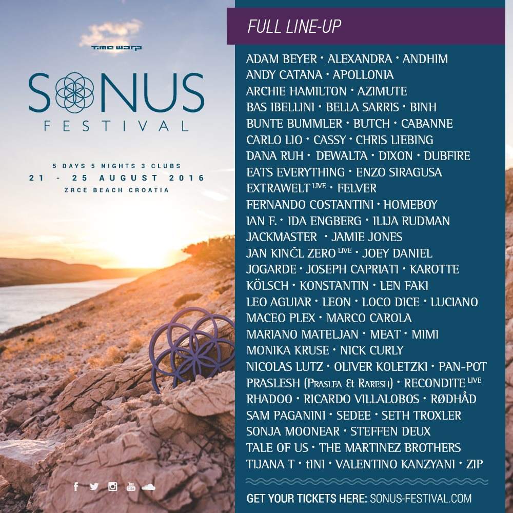 Sonus Festival 2016 - フライヤー表