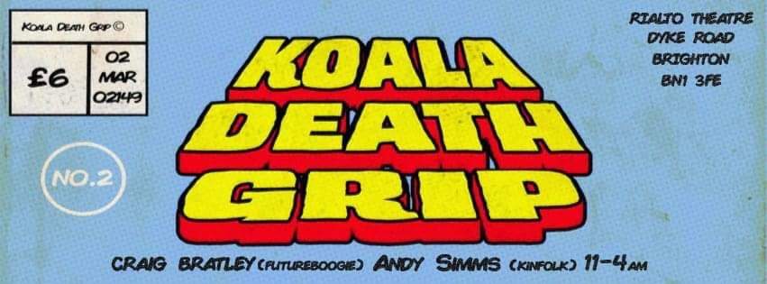 Koala Death Grip - フライヤー表