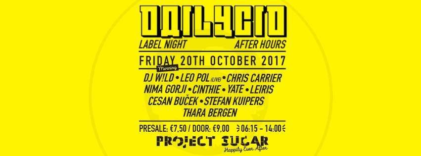 ADE Afterhours: Project Sugar X Dailycid *Happily Ever After* - Página frontal
