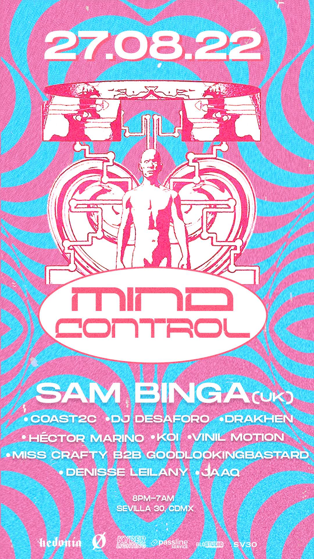 MIND CONTROL with Sam Binga, Koi, Coast2c, Vinil Motion, Hector Marino + more - Página frontal