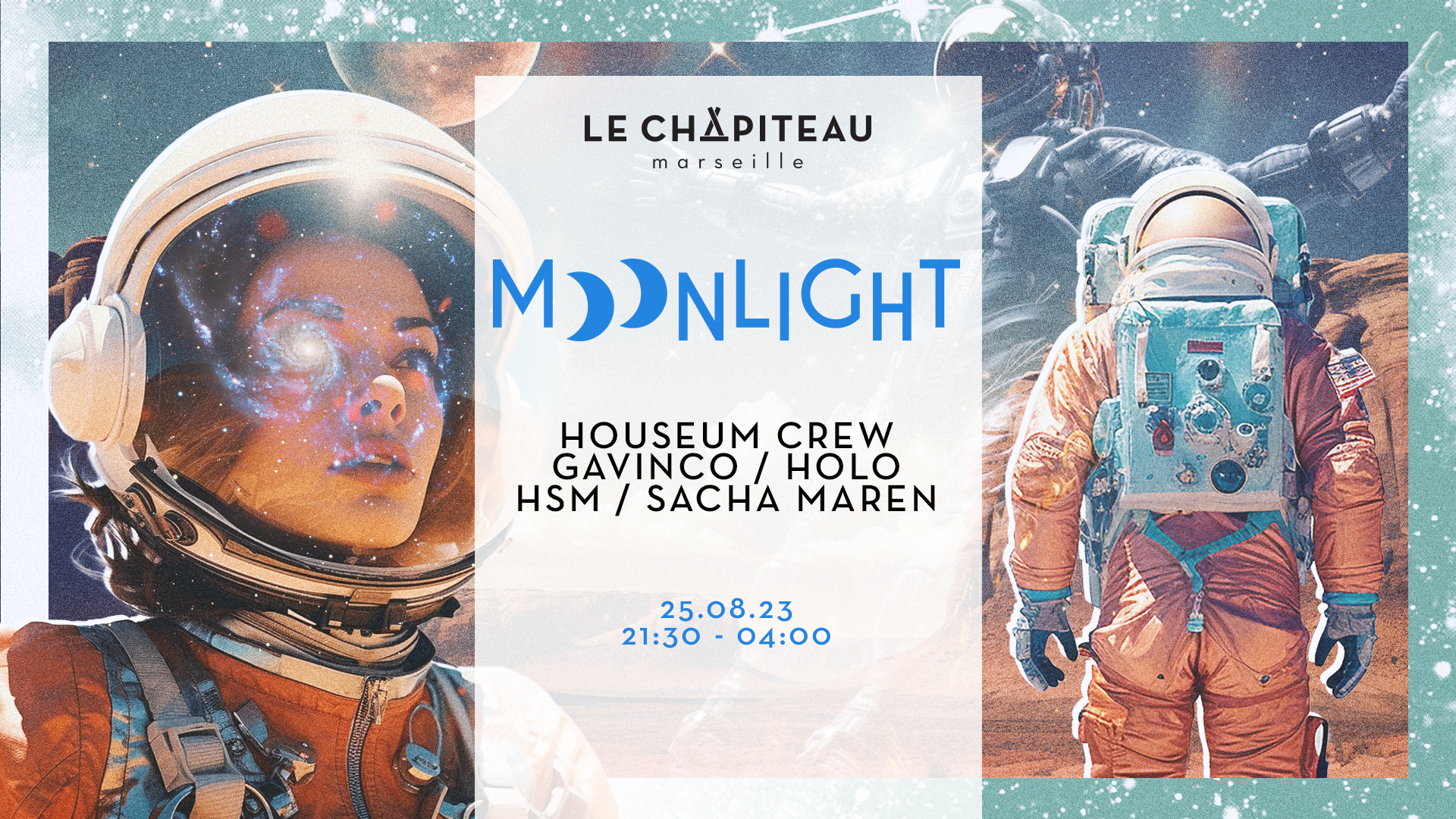 Moonlight x Houseum Crew - フライヤー表