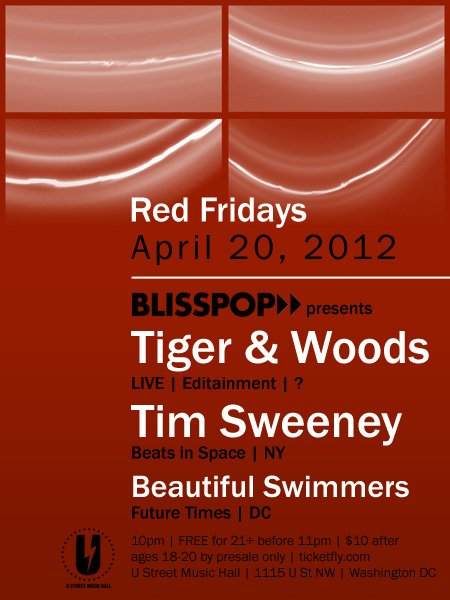 Blisspop Pres. Tiger & Woods, Tim Sweeney, Beautiful Swimmers - Página frontal