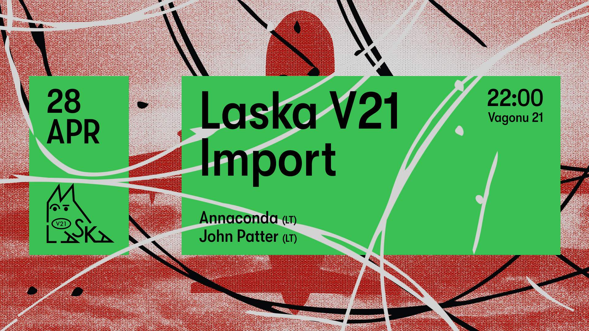 Laska V21 Import - Annaconda (LT) / John Patter (LT) - フライヤー表