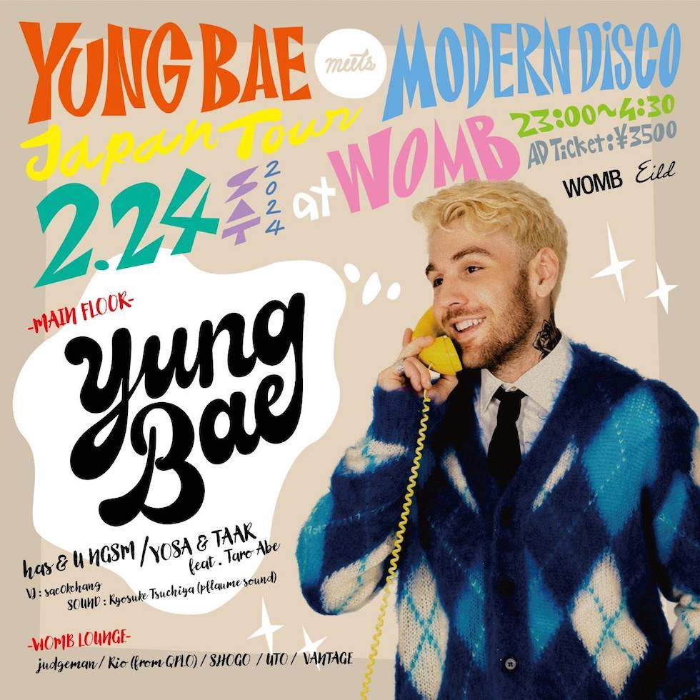 YUNG BAE JAPAN TOUR 2024 MEETS MODERN DISCO - Página frontal