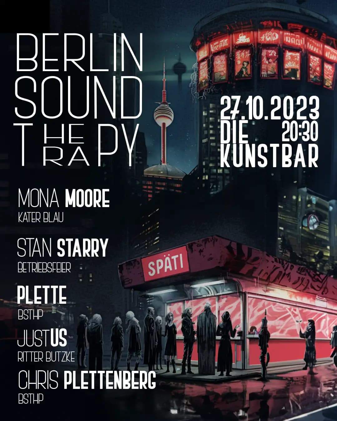 BERLIN SOUND THERAPY // Die Kunstbar - フライヤー表