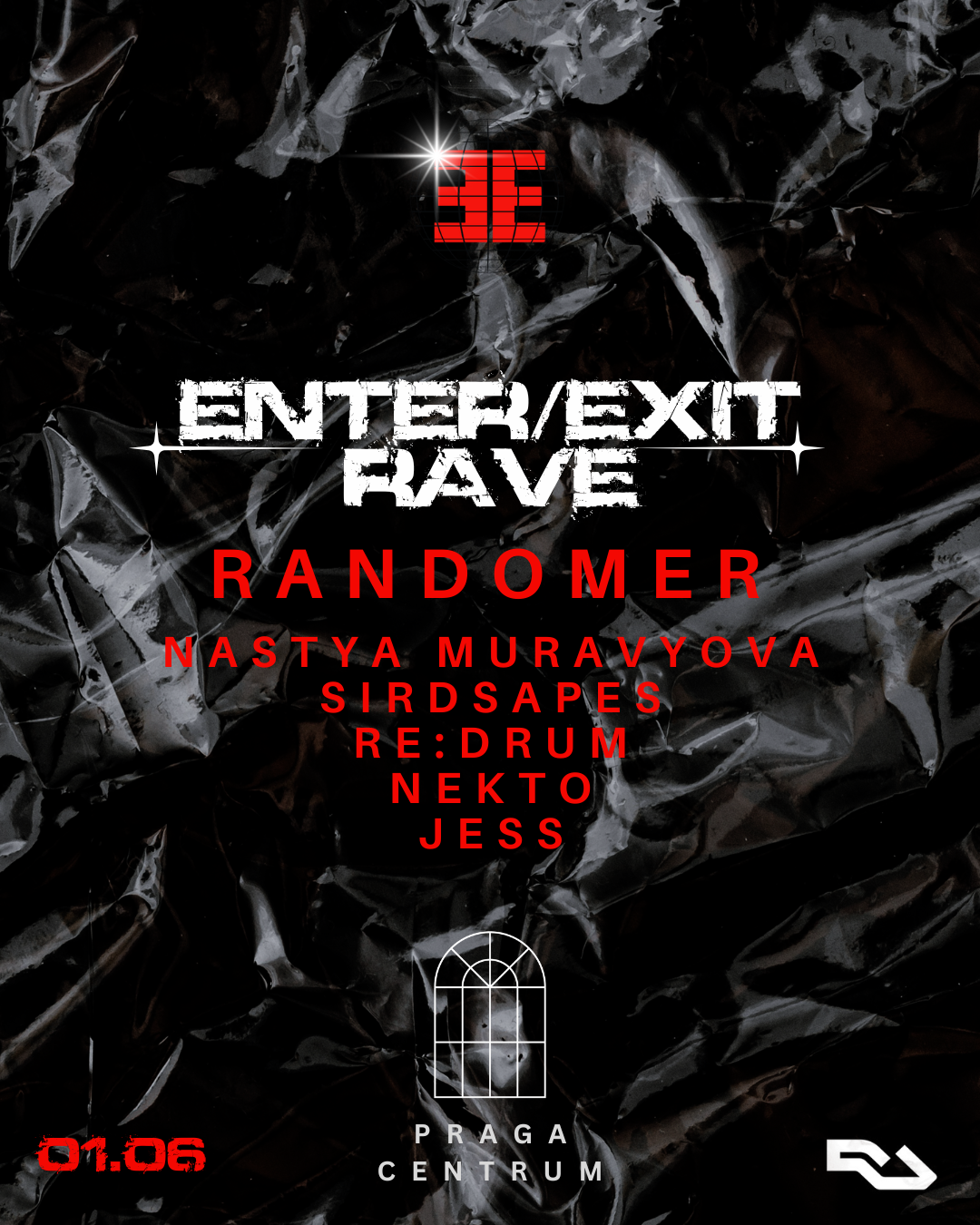 ENTER/EXIT Rave with Randomer (UK), Nastya Muravyova (UA), Re:drum (UA) & MORE - フライヤー表