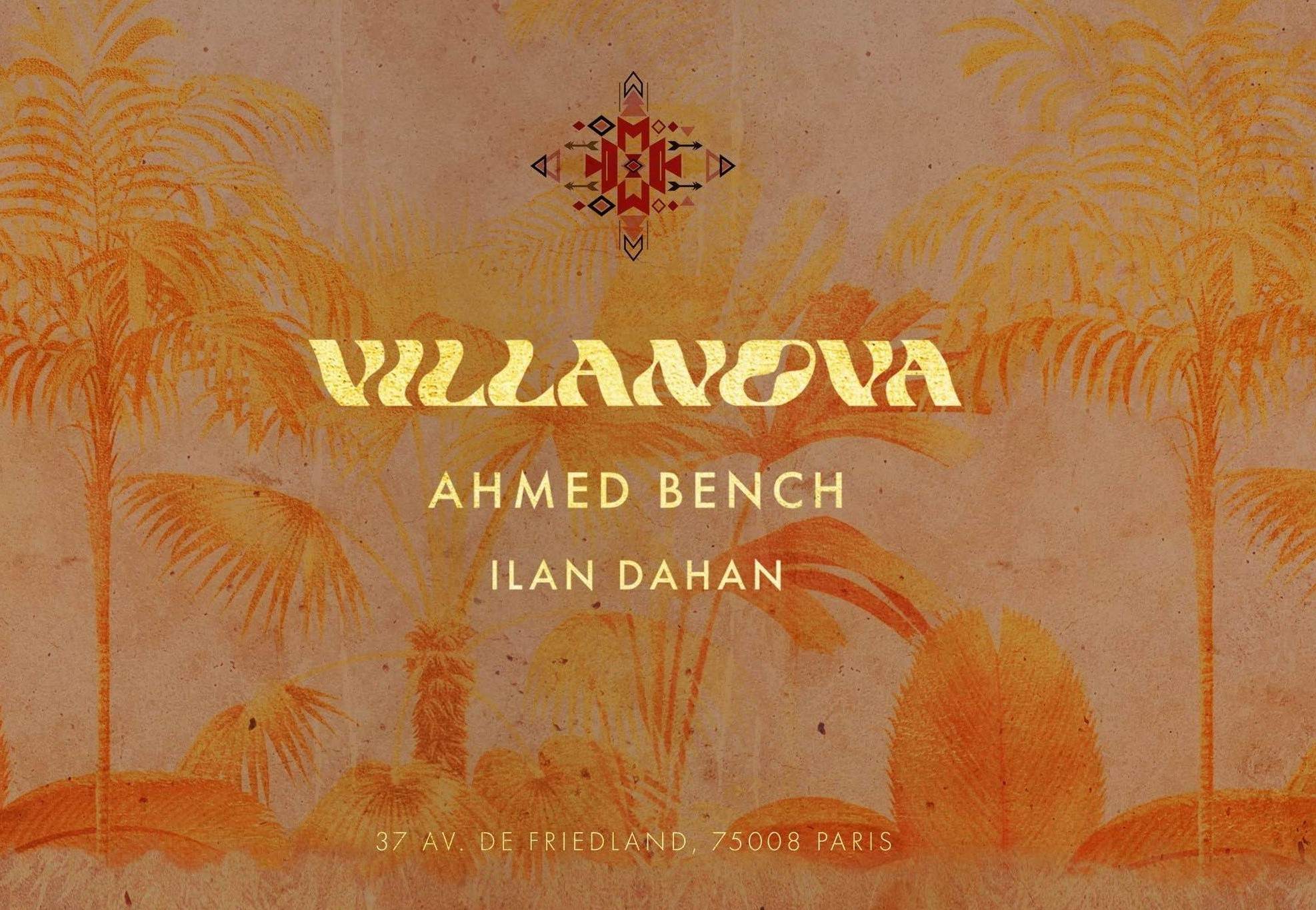 Villanova, AHMED BENCH & ILAN DAHAN I MONA X Boum Boum - フライヤー表