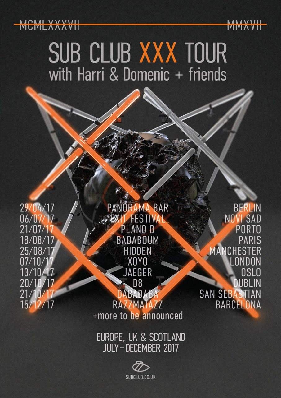 Sub Club XXX Tour: Harri & Domenic   Friends - Página trasera