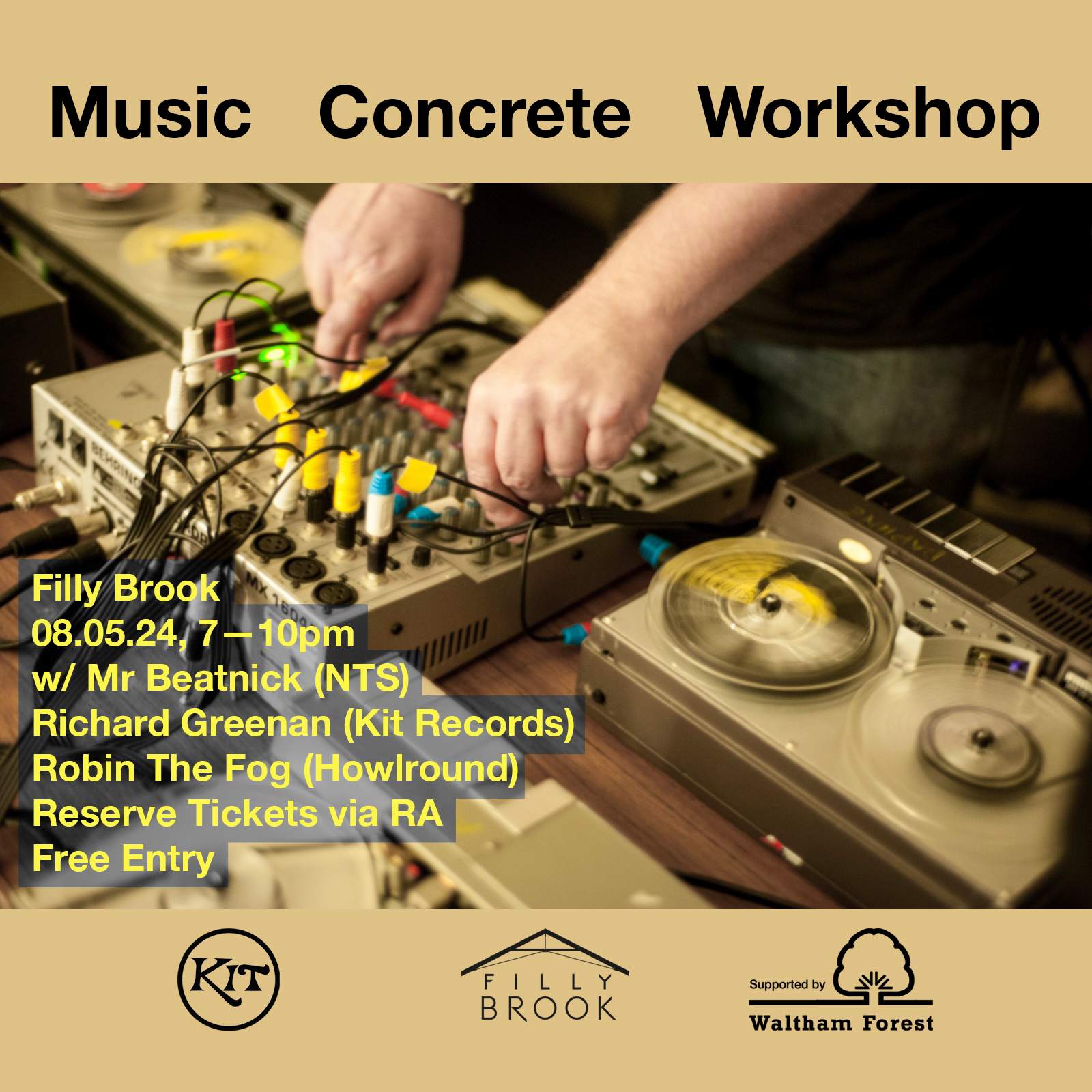 Music Concrete - Workshop - フライヤー表