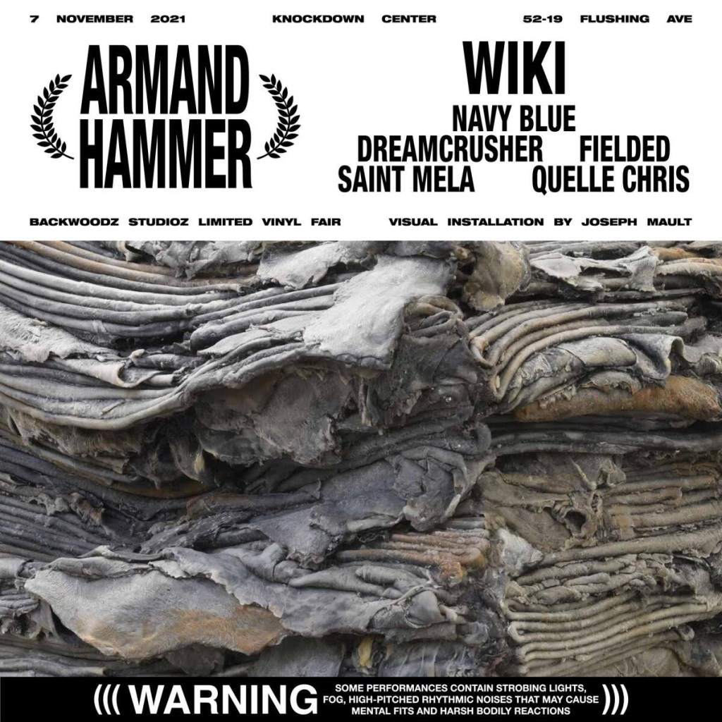 Armand Hammer / Wiki / Navy Blue / Quelle Chris - フライヤー表