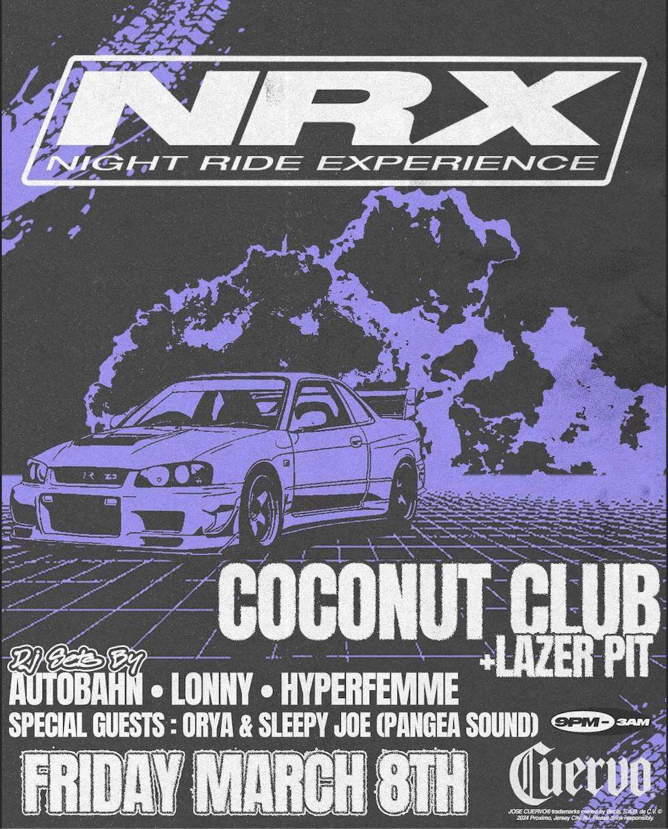 NRX x Coconut Club - SXSW WEEK - フライヤー表