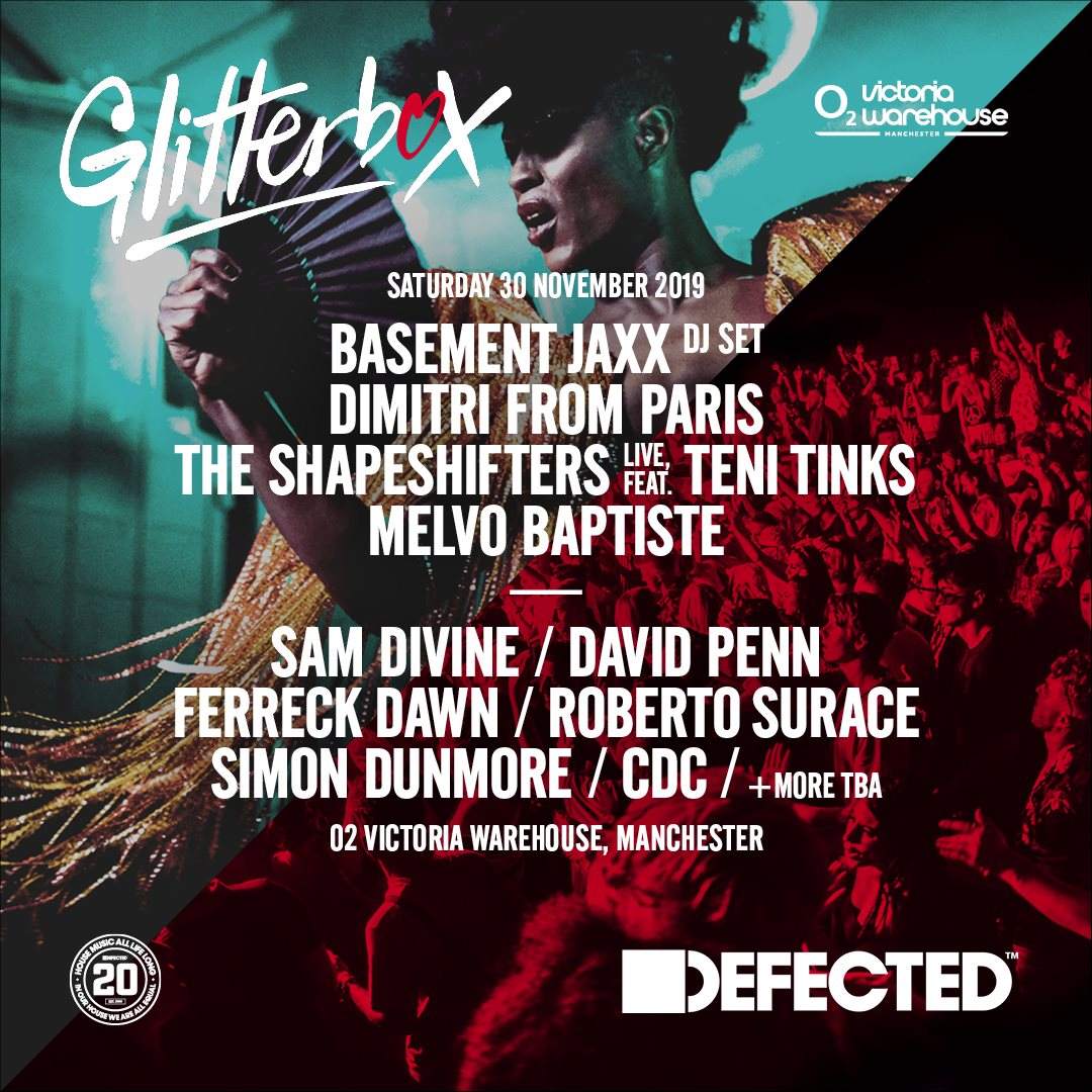 Glitterbox X Defected Manchester - フライヤー表