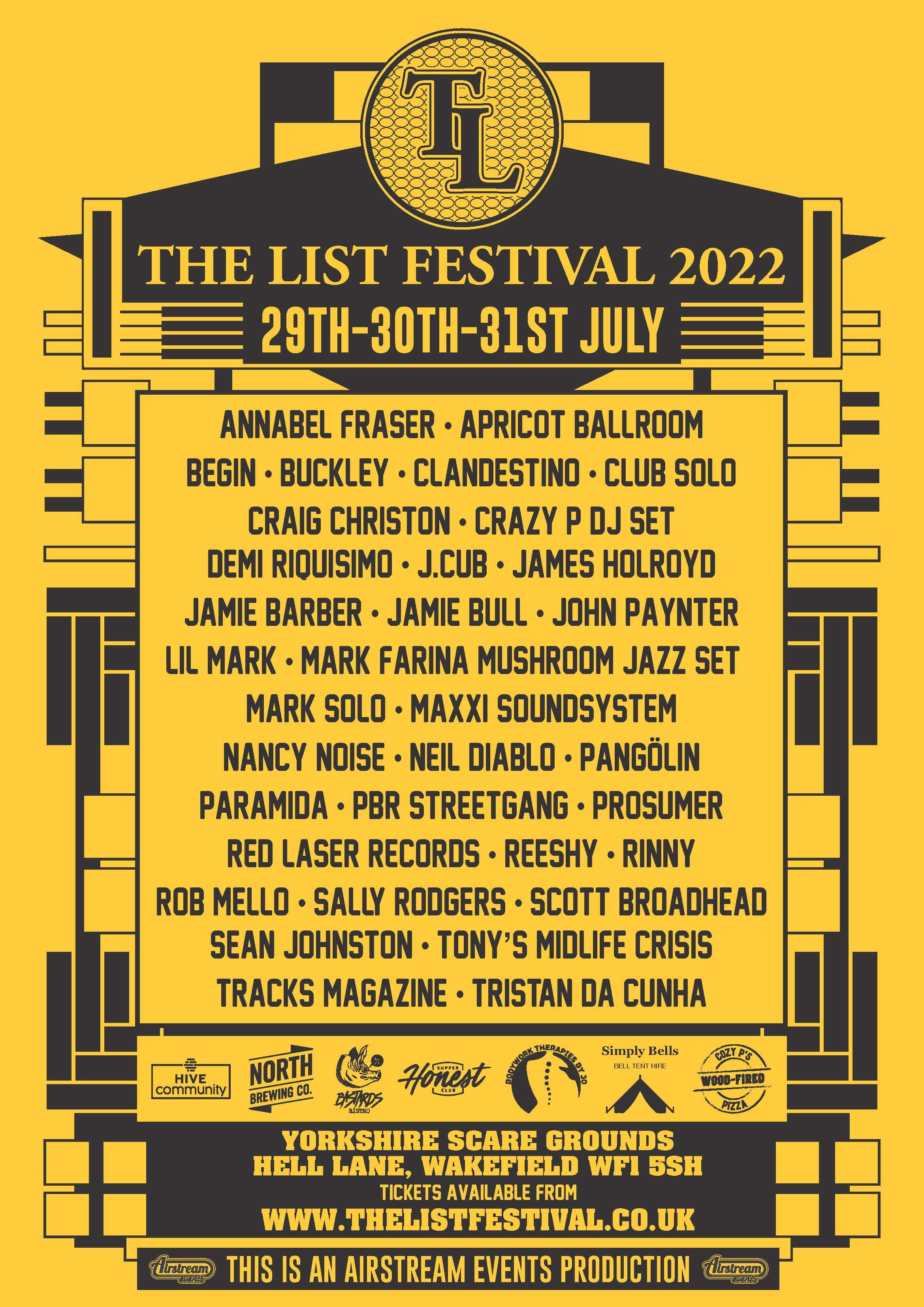 The List Festival - フライヤー表