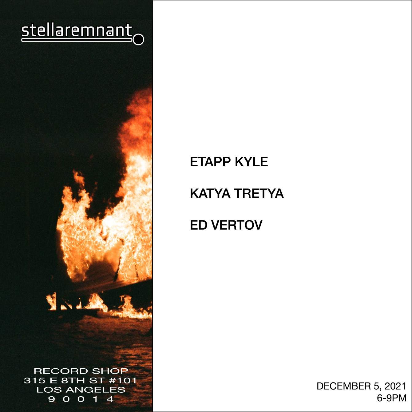 Stellar Remnant Instore Session: Etapp Kyle, Katya Tretya, Ed Vertov - Página frontal